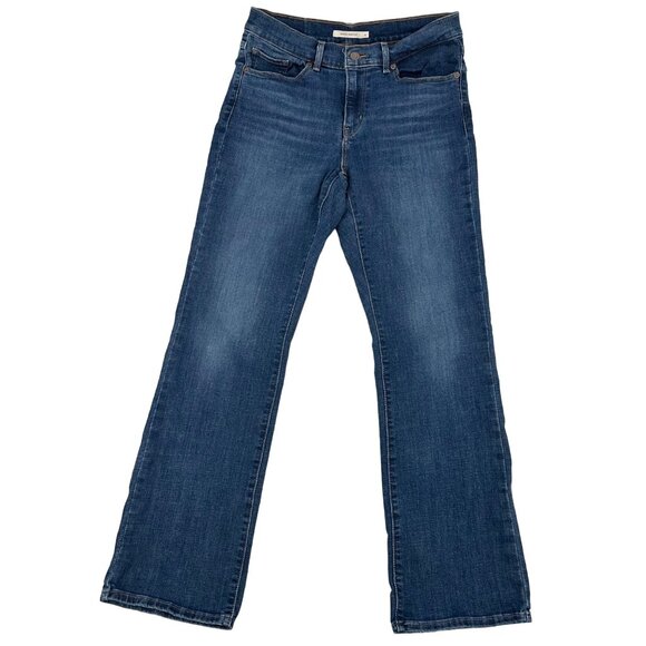 Levis Womens Classic Bootcut Jeans Blue Denim Size 6 - Picture 1 of 13